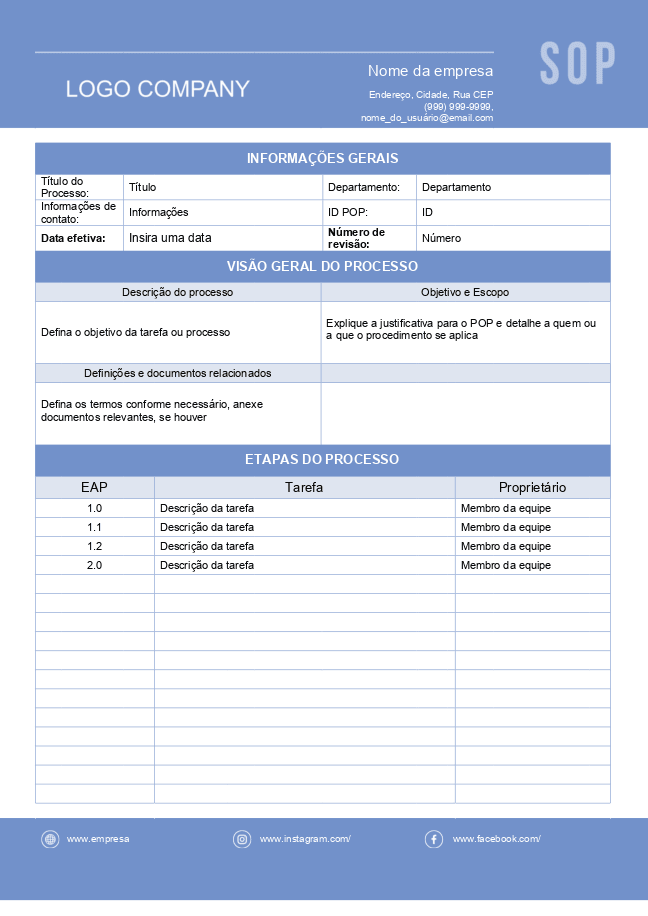 Procedimento operacional padrão (POP) 2